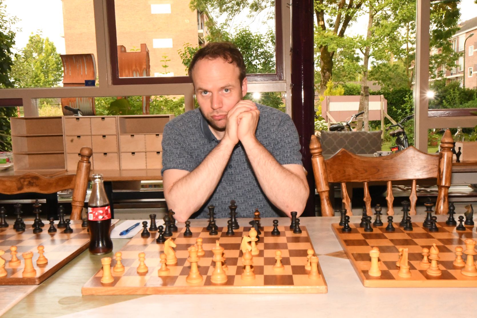 Senioren simultaan tegen clubkampioen Lennard - foto 1